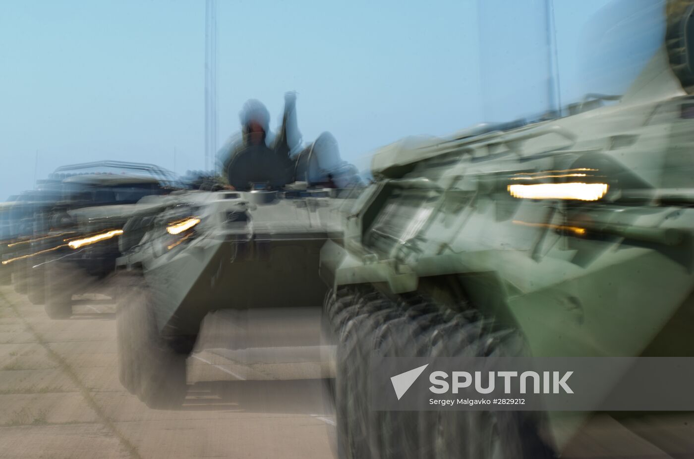 Victory Day Parade rehearsal in Sevastopol