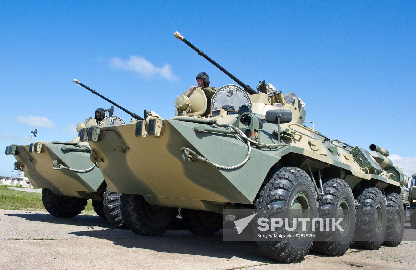 Victory Day Parade rehearsal in Sevastopol