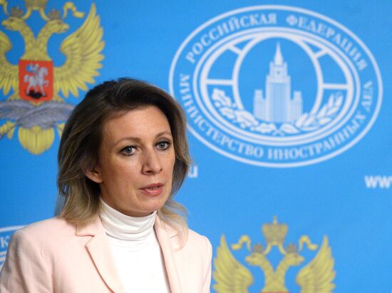 Press briefing by Russian Foreign Ministry Spokesperson Maria Zakharova