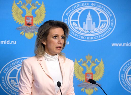 Press briefing by Russian Foreign Ministry Spokesperson Maria Zakharova