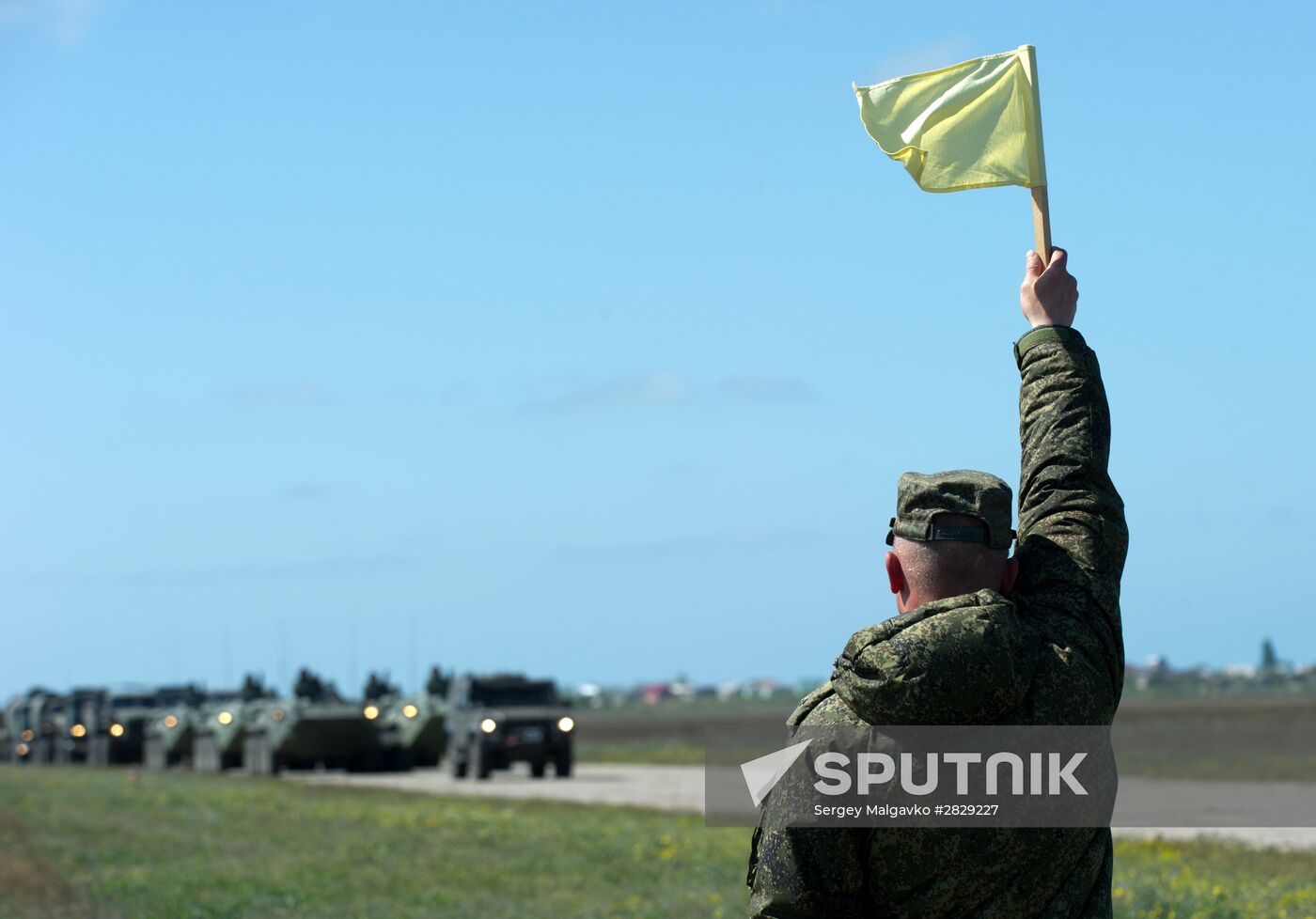 Victory Day Parade rehearsal in Sevastopol