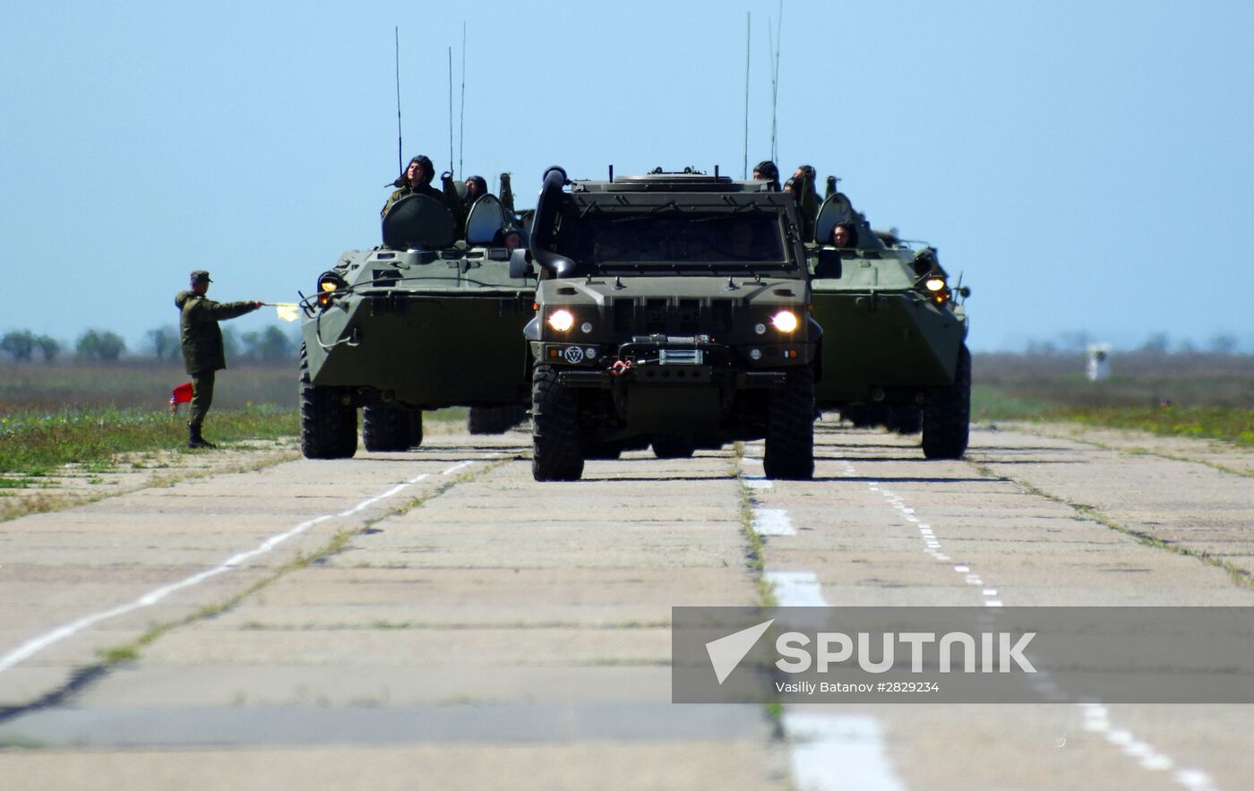 Victory Day Parade rehearsal in Sevastopol