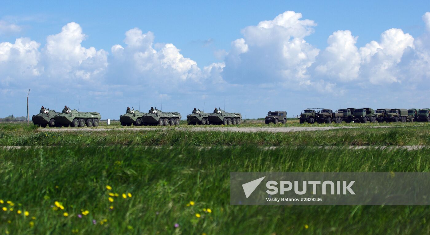 Victory Day Parade rehearsal in Sevastopol