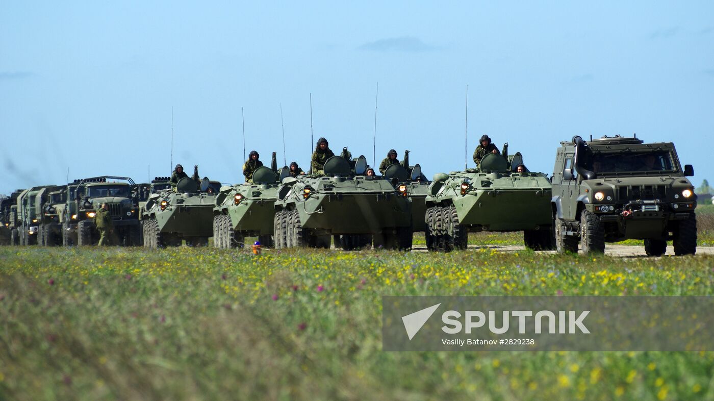 Victory Day Parade rehearsal in Sevastopol