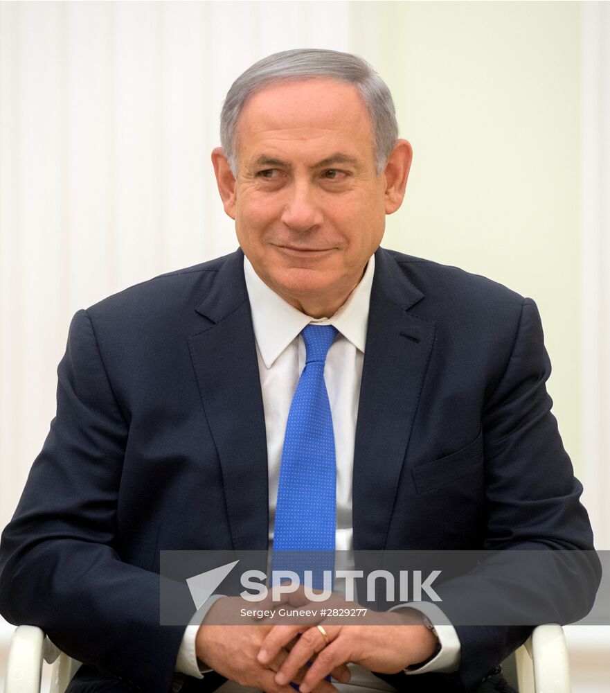 Russian President Vladimir Putin meets with Prime Minister of Israel Benjamin Netanyahu