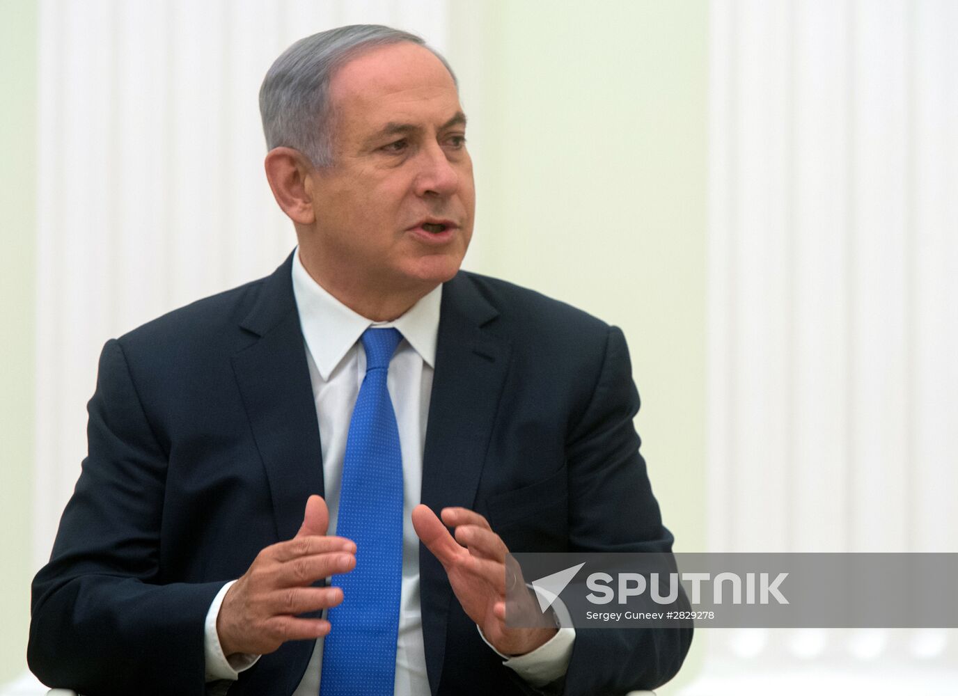 Russian President Vladimir Putin meets with Prime Minister of Israel Benjamin Netanyahu
