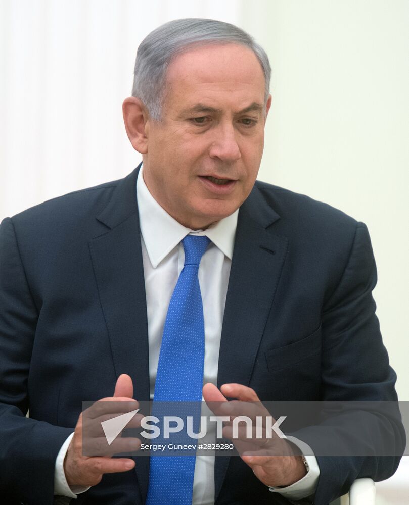 Russian President Vladimir Putin meets with Prime Minister of Israel Benjamin Netanyahu