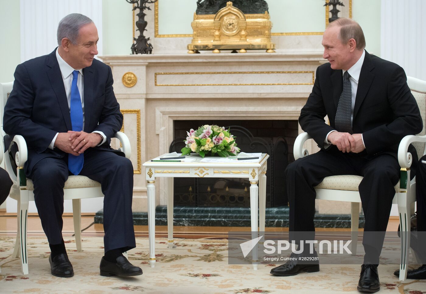 Russian President Vladimir Putin meets with Prime Minister of Israel Benjamin Netanyahu
