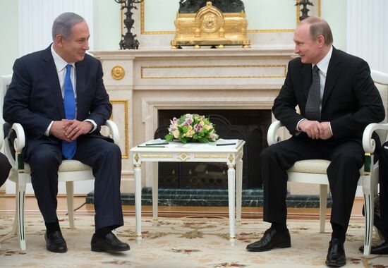 Russian President Vladimir Putin meets with Prime Minister of Israel Benjamin Netanyahu