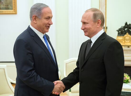 Russian President Vladimir Putin meets with Prime Minister of Israel Benjamin Netanyahu