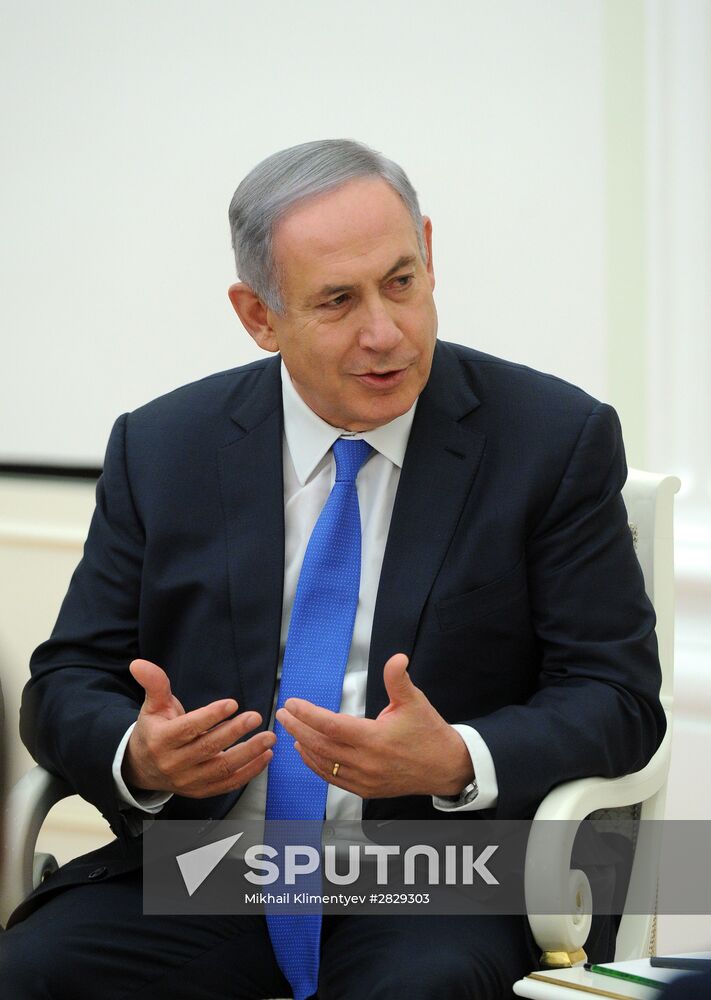 Russian President Vladimir Putin meets with Prime Minister of Israel Benjamin Netanyahu