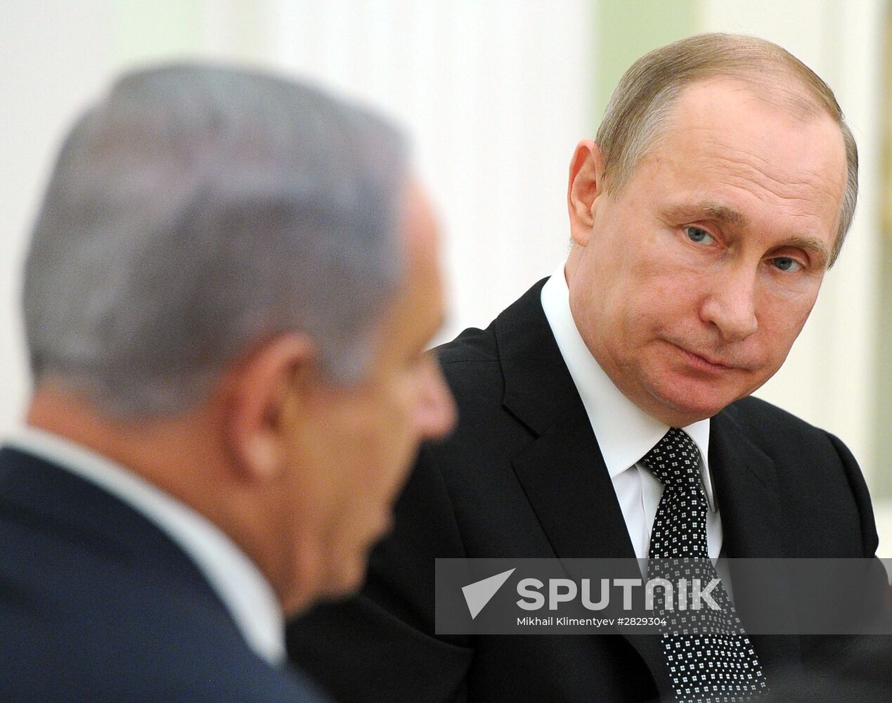 Russian President Vladimir Putin meets with Prime Minister of Israel Benjamin Netanyahu