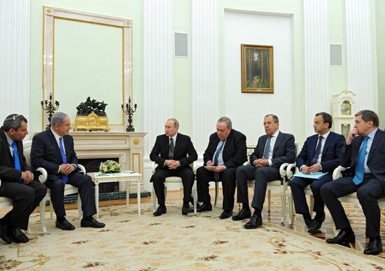 Russian President Vladimir Putin meets with Prime Minister of Israel Benjamin Netanyahu