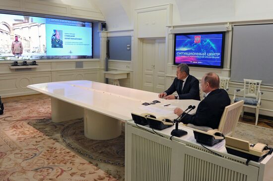 Russian Army's Corps of Engineers Commander reports to President Putin