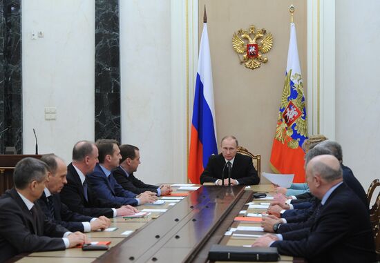 President Putin holds Russia's Security Council meeting