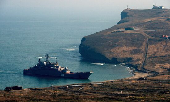 Military drill at Klerk base in Primorye Territory