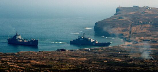 Military drill at Klerk base in Primorye Territory