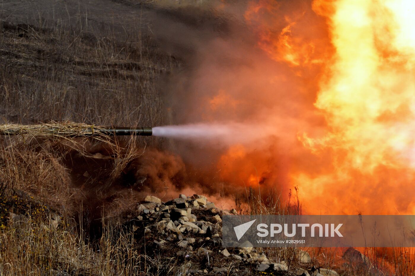 Military drill at Klerk base in Primorye Territory