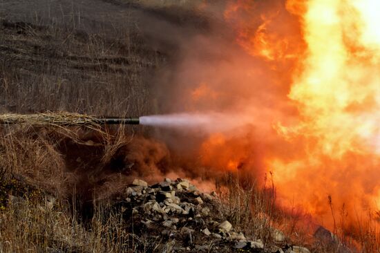 Military drill at Klerk base in Primorye Territory