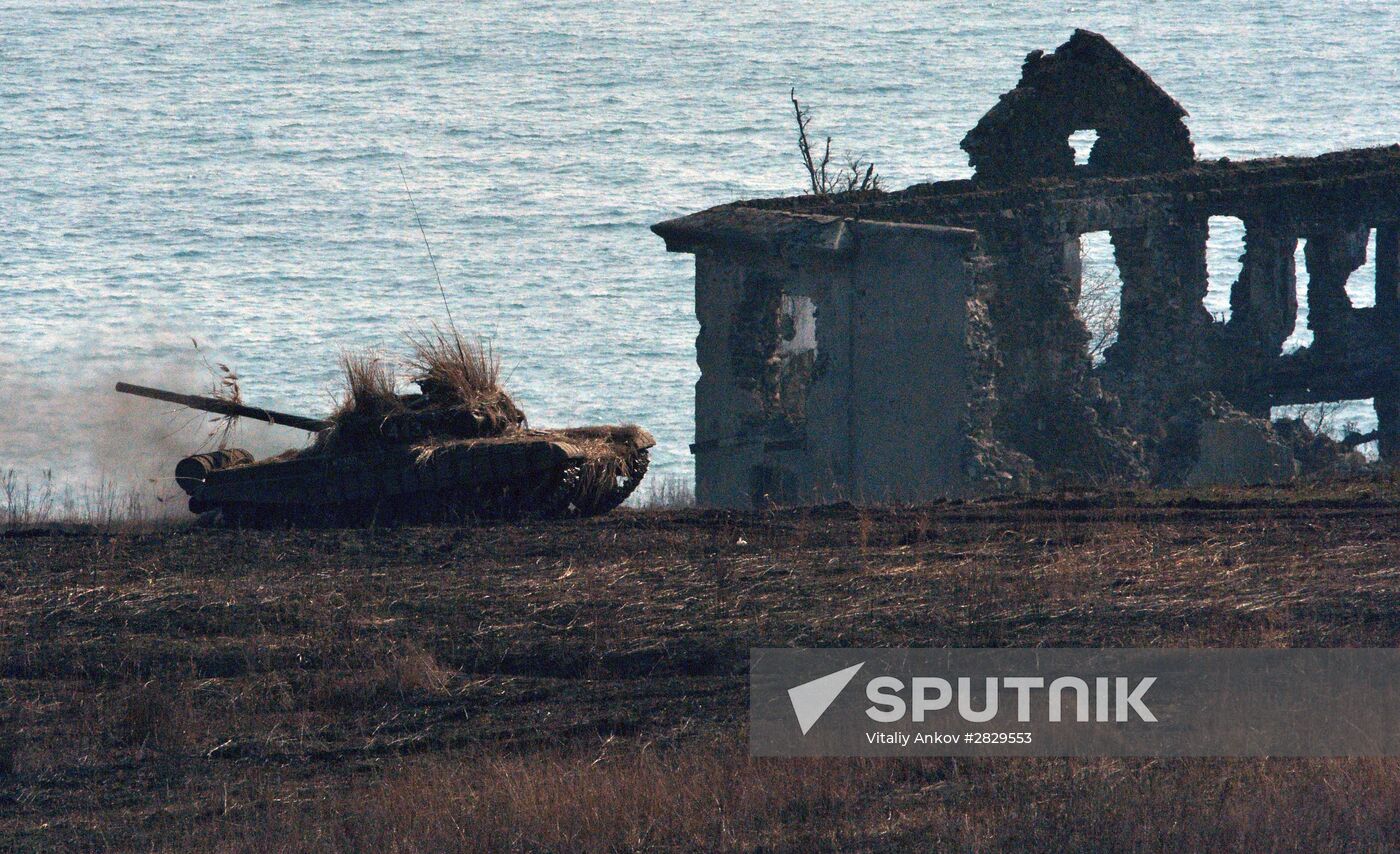 Military drill at Klerk base in Primorye Territory