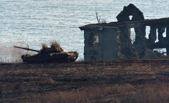 Military drill at Klerk base in Primorye Territory