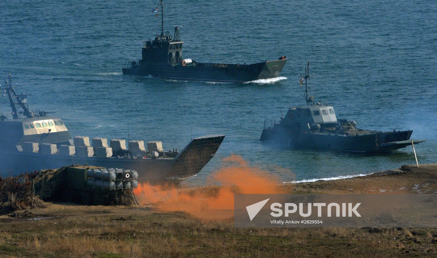 Military drill at Klerk base in Primorye Territory