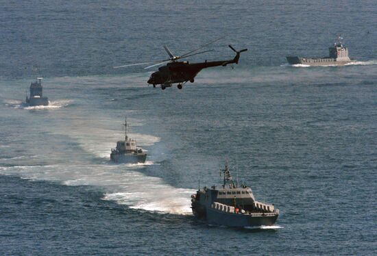 Military drill at Klerk base in Primorye Territory