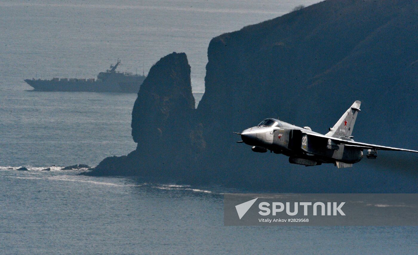 Military drill at Klerk base in Primorye Territory