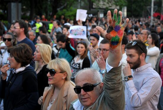 Protests in Macedonia