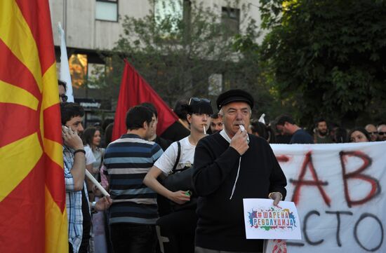 Protests in Macedonia