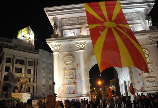 Protests in Macedonia