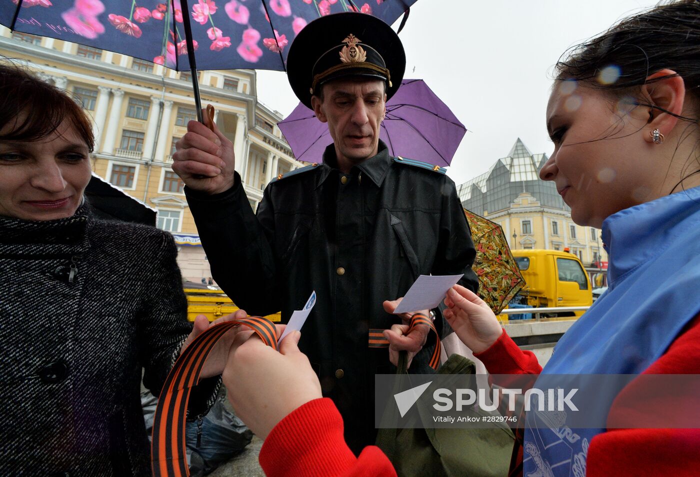 St. George Ribbon memorial campaign in Russian cities