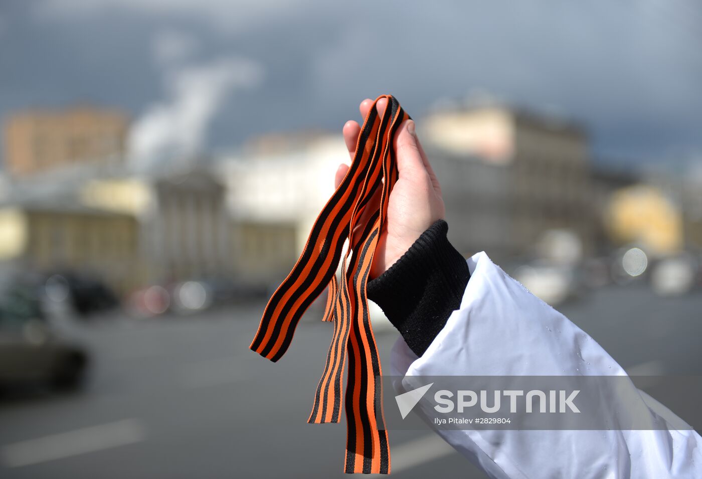 St. George Ribbon memorial campaign in Moscow