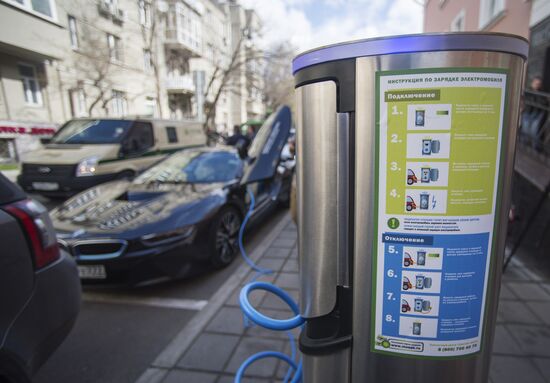 Opening of EV charging station