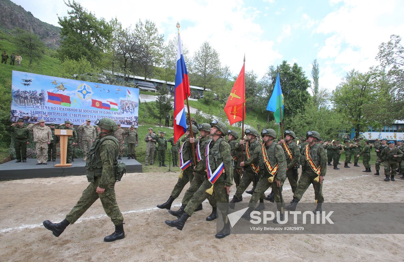 Poisk-2016 CSTO joint military exercise in Tajikistan