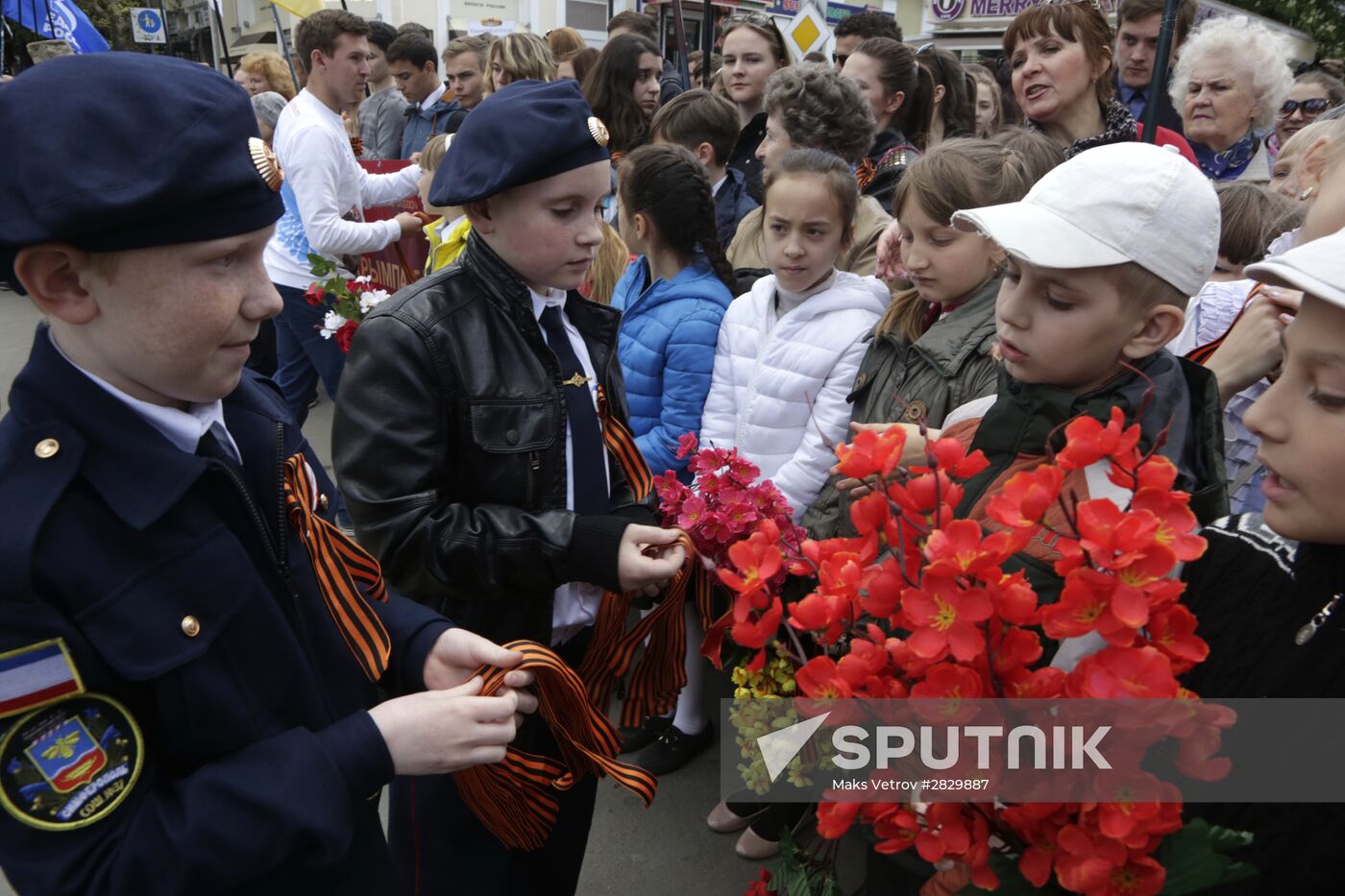 St. George Ribbon memorial campaign in Russian cities