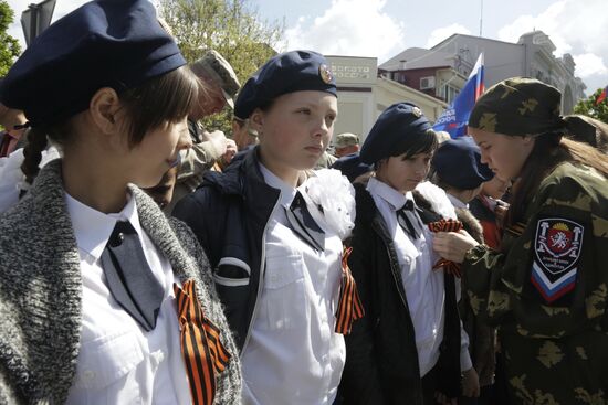 St. George Ribbon memorial campaign in Russian cities