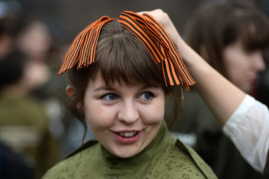 St. George Ribbon memorial campaign in Russian cities