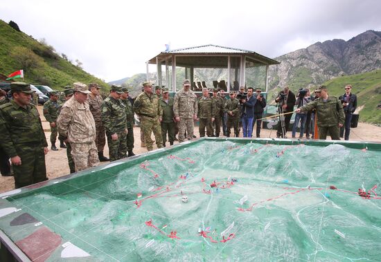 Poisk-2016 CSTO joint military exercise in Tajikistan