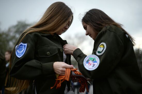 St. George Ribbon memorial campaign in Russian cities