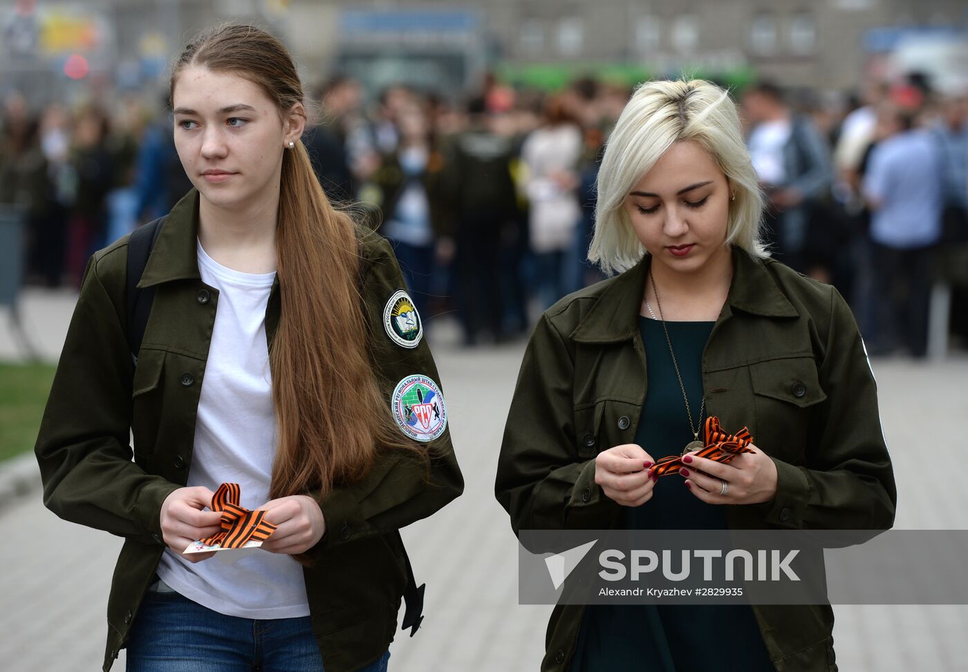 St. George Ribbon memorial campaign in Russian cities