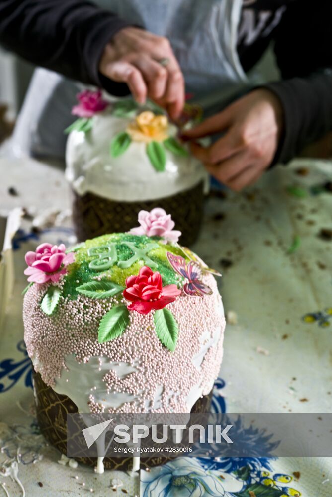 Easter cakes made at Serpukhovsky Convent