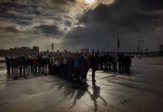 St. George Ribbon memorial campaign in Russian cities