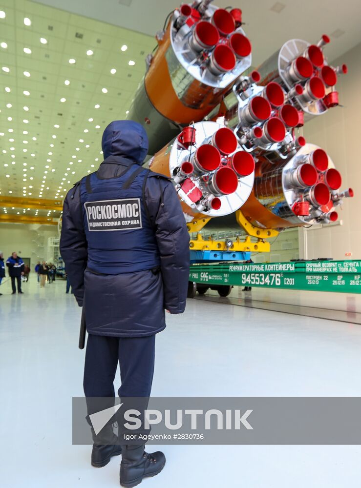 Soyuz-2.1a carrier vehicle taken to Vostochny space center's launch pad