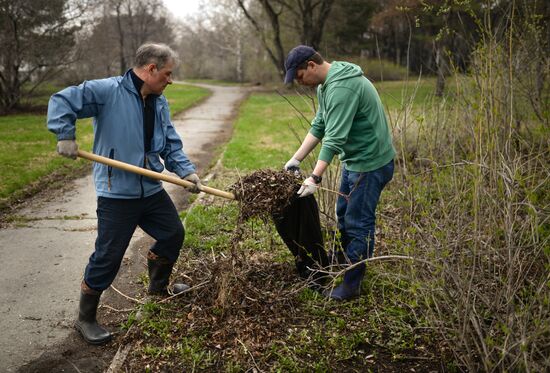 Citywide cleaning campaign in Novosibirsk