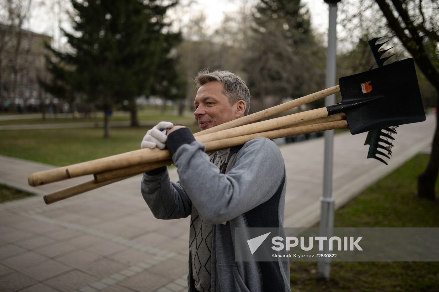 Citywide cleaning campaign in Novosibirsk
