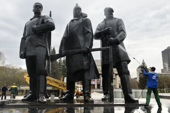 Citywide cleaning campaign in Novosibirsk