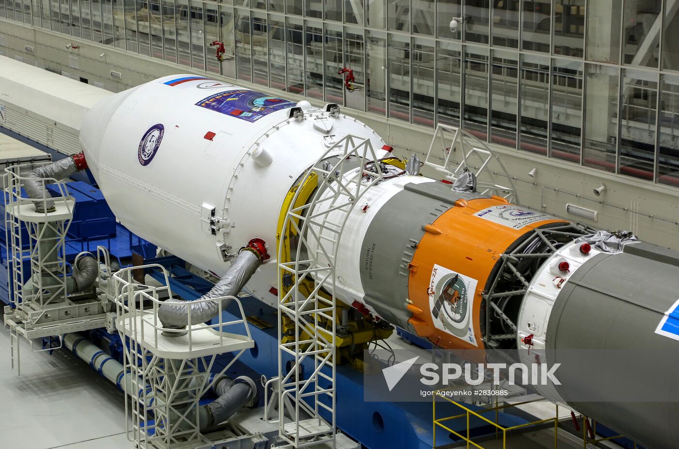 Soyuz-2.1a carrier vehicle taken to Vostochny space center's launch pad