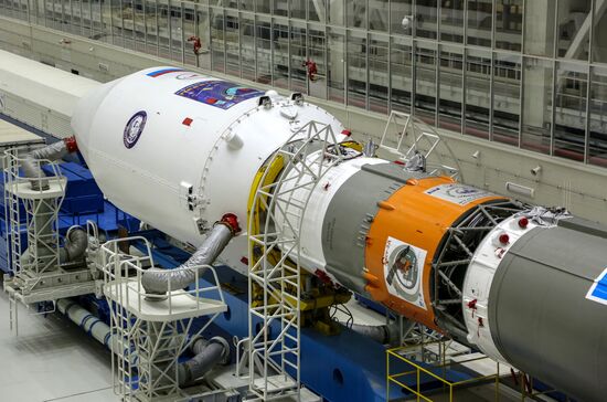 Soyuz-2.1a carrier vehicle taken to Vostochny space center's launch pad