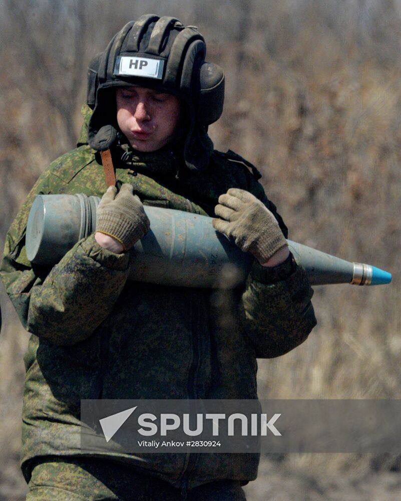 Eastern Military District's 5th Combined-Arms army holds joint tactical drill